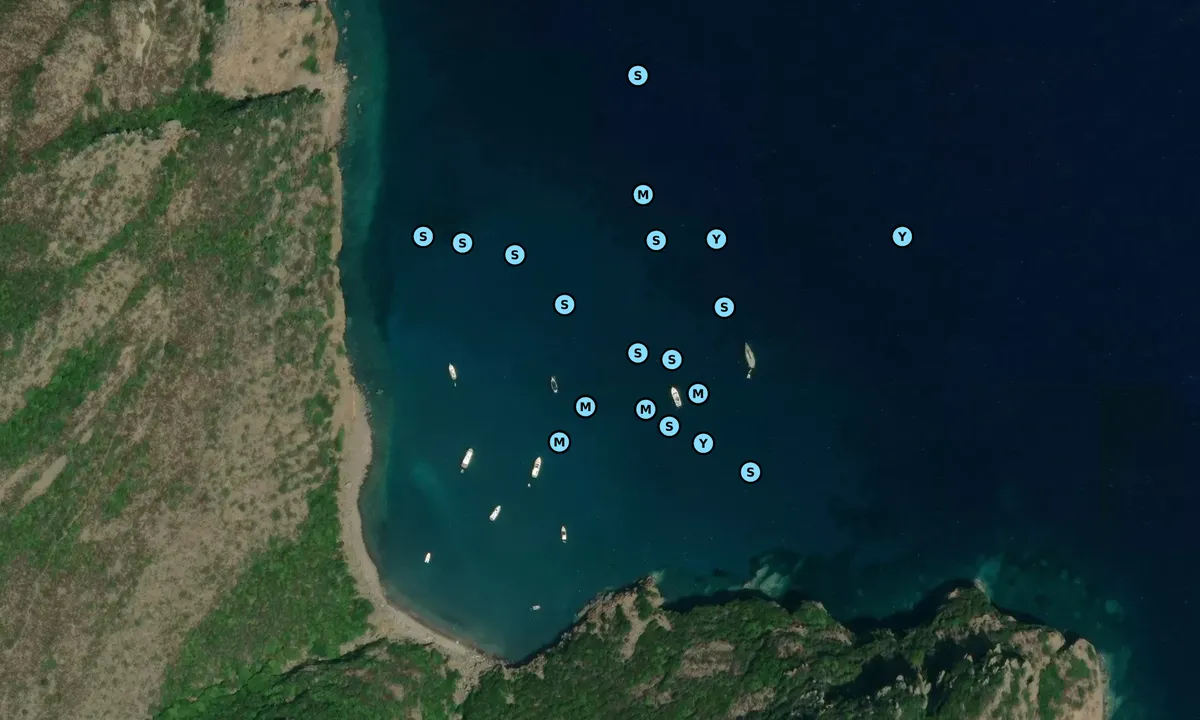 Satelite image of Cala della Mortola