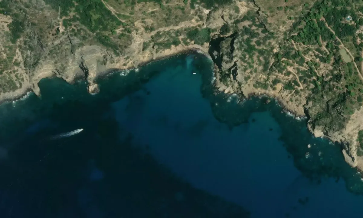 Satelite image of Cala dell'olio