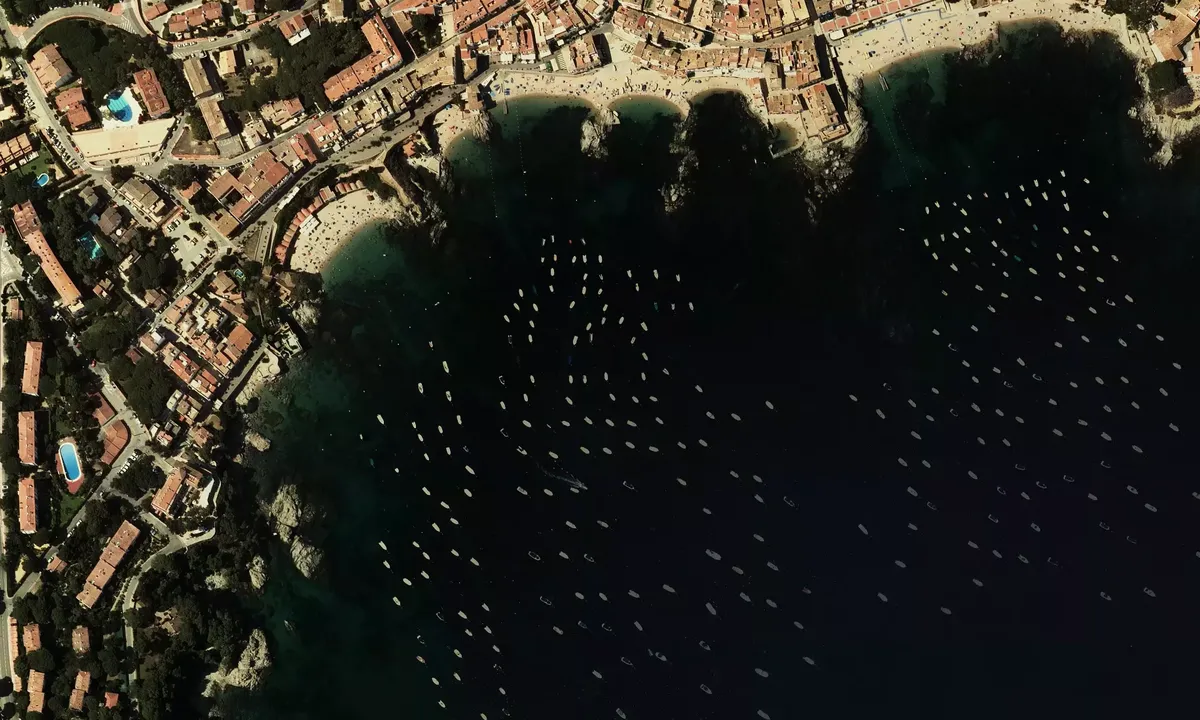 Satelite image of Cala dels Burricaires