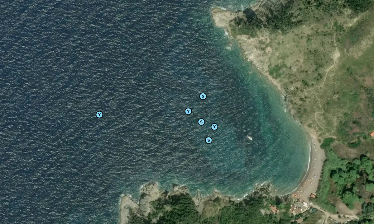Satelite image of Cala di Nisportino