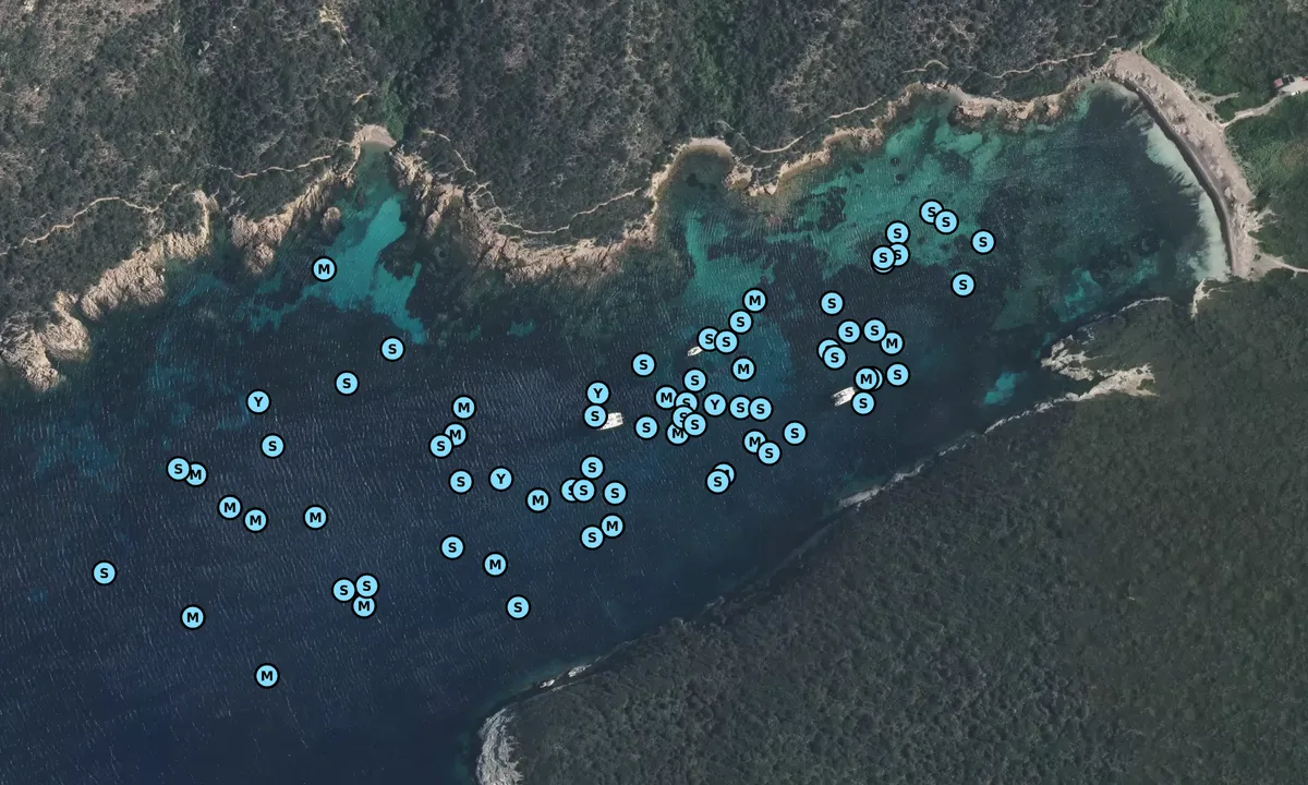 Satelite image of Cala Di Paragnanu S Corsica