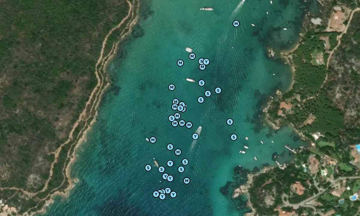 Satelite image of Cala di Volpe - Sassari