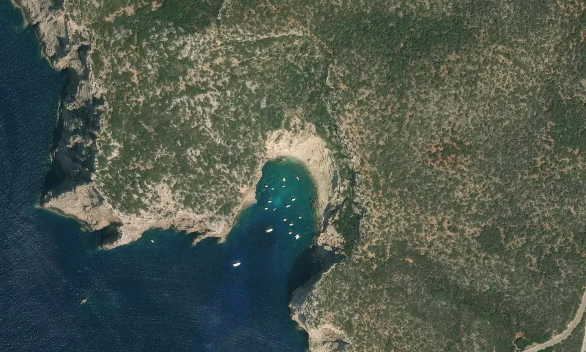 Flyfoto av Cala d'Inferno