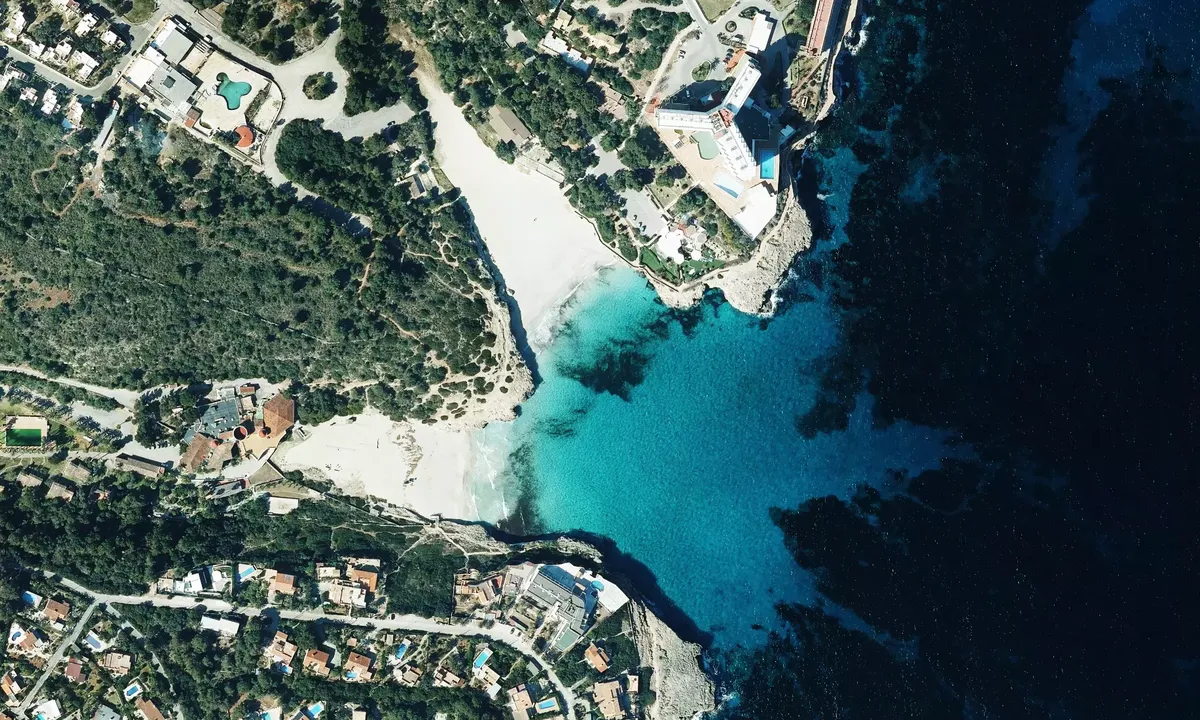 Satelite image of Cala Domingos