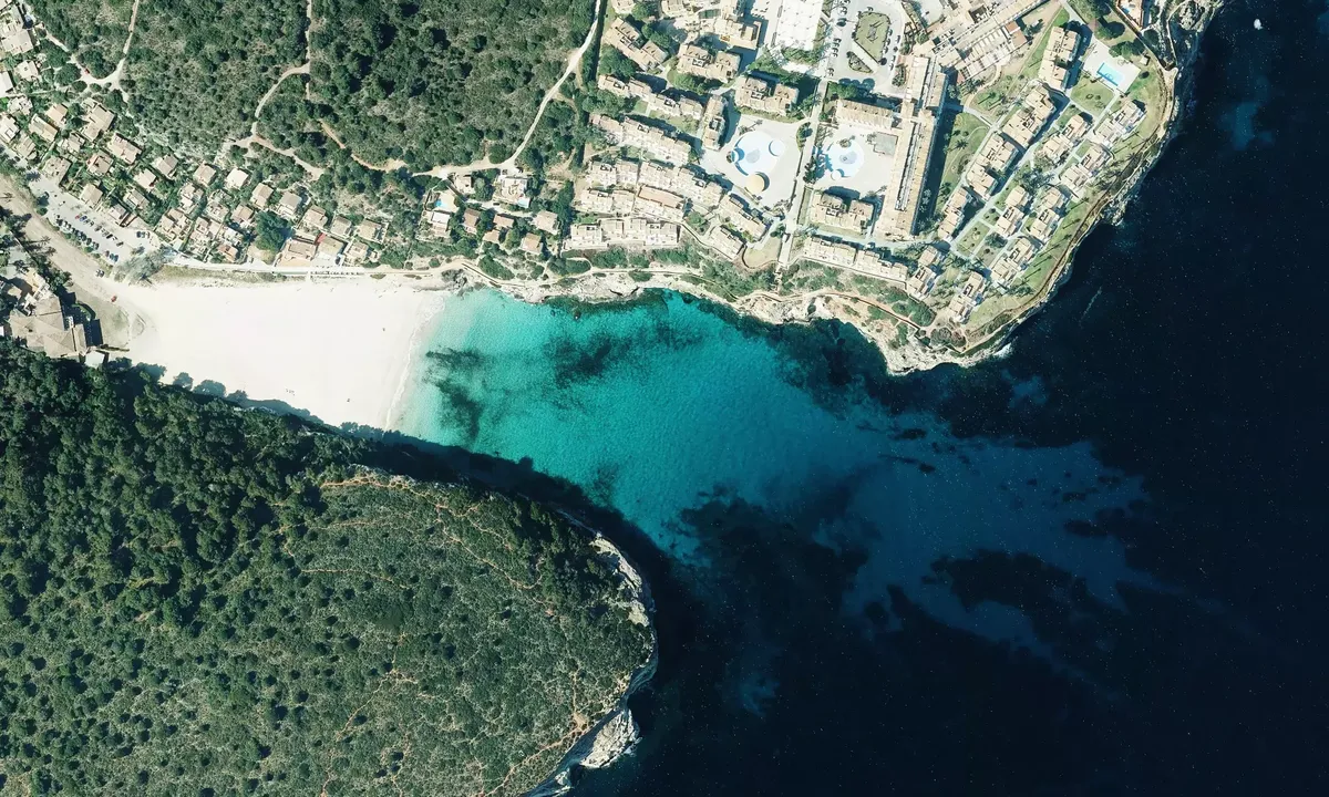 Satelite image of Cala Estany d'en Mas