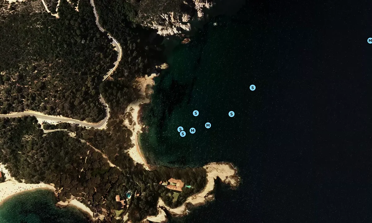 Satelite image of Cala Futadera