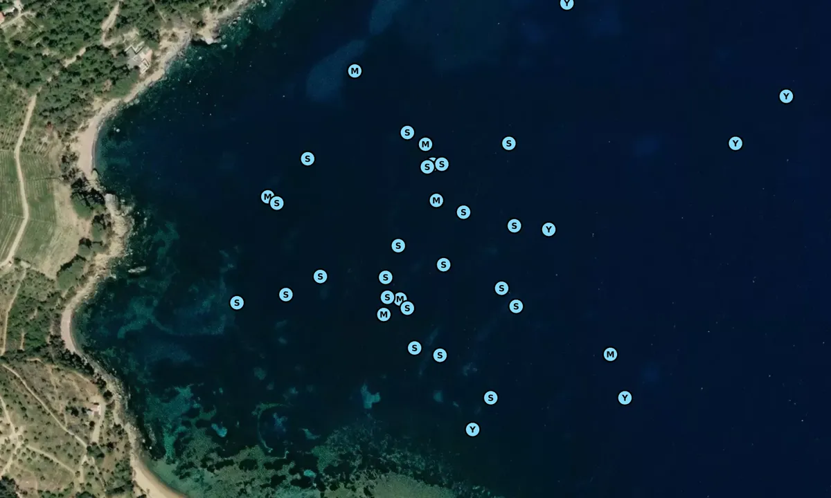 Satelite image of Cala Galanzana