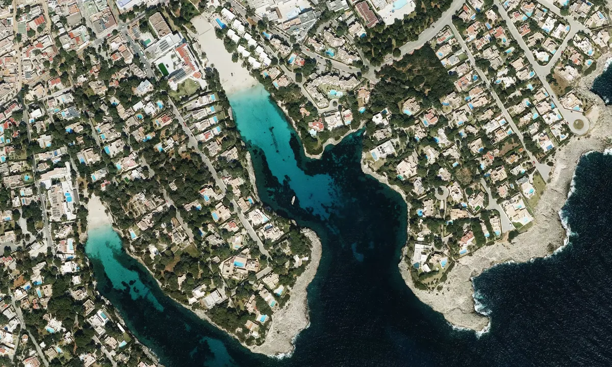 Flyfoto av Cala Gran (Cala D'or)