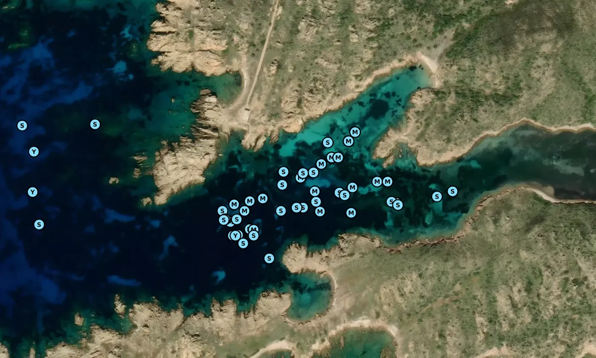 Satelite image of Cala Lunga