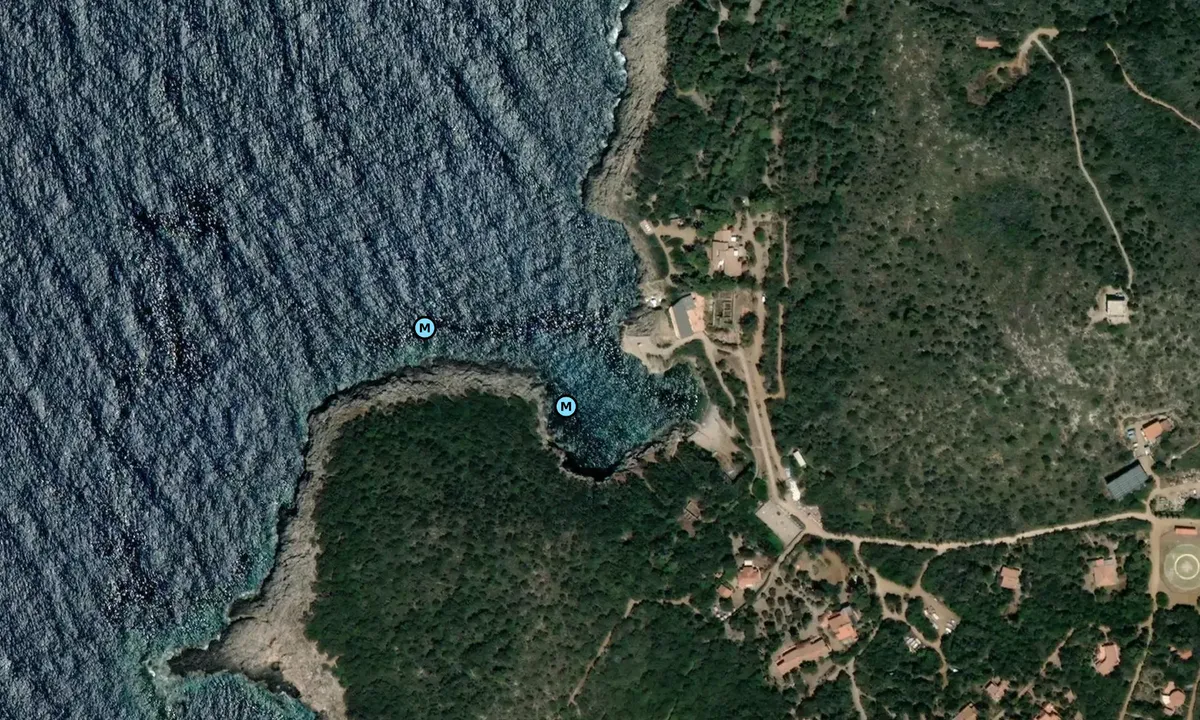 Satelite image of Cala Maestra