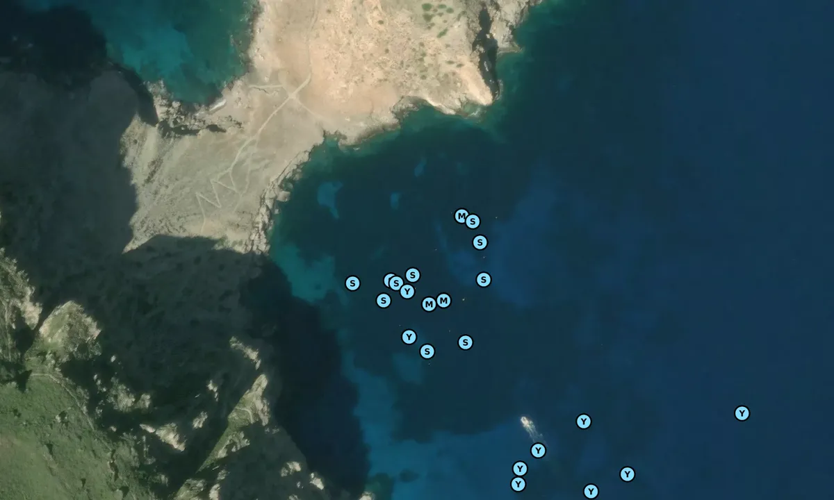 Satelite image of Cala Manione