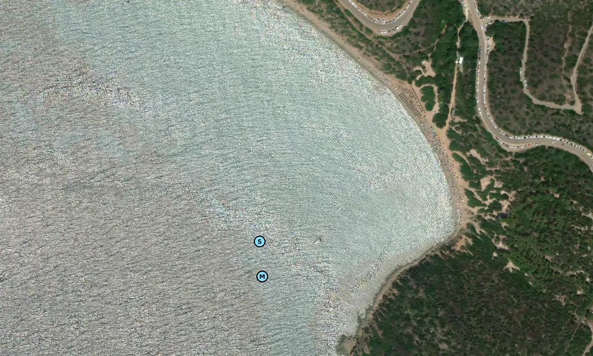 Satelite image of Cala Mari Pintau