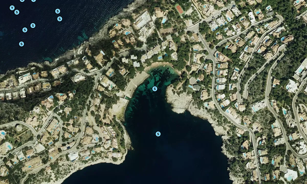 Satelite image of Cala Marmassen