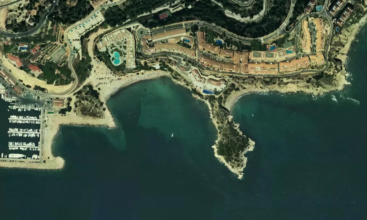Flyfoto av Cala Mascarat