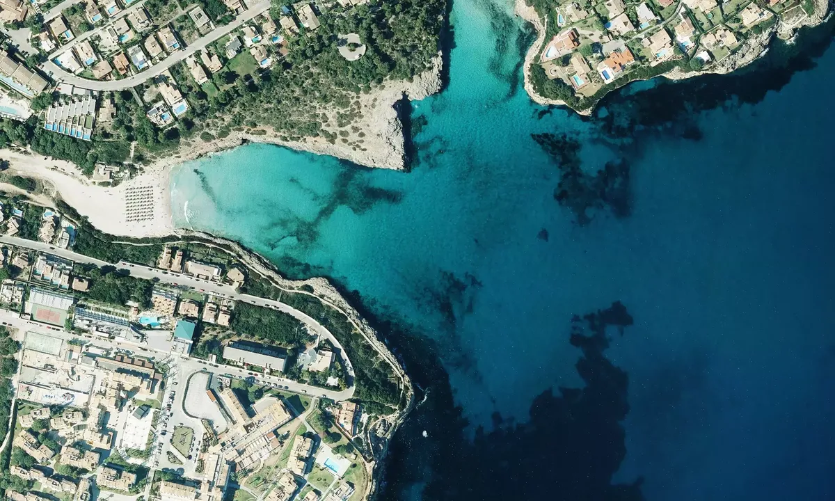 Satelite image of Cala Mendia