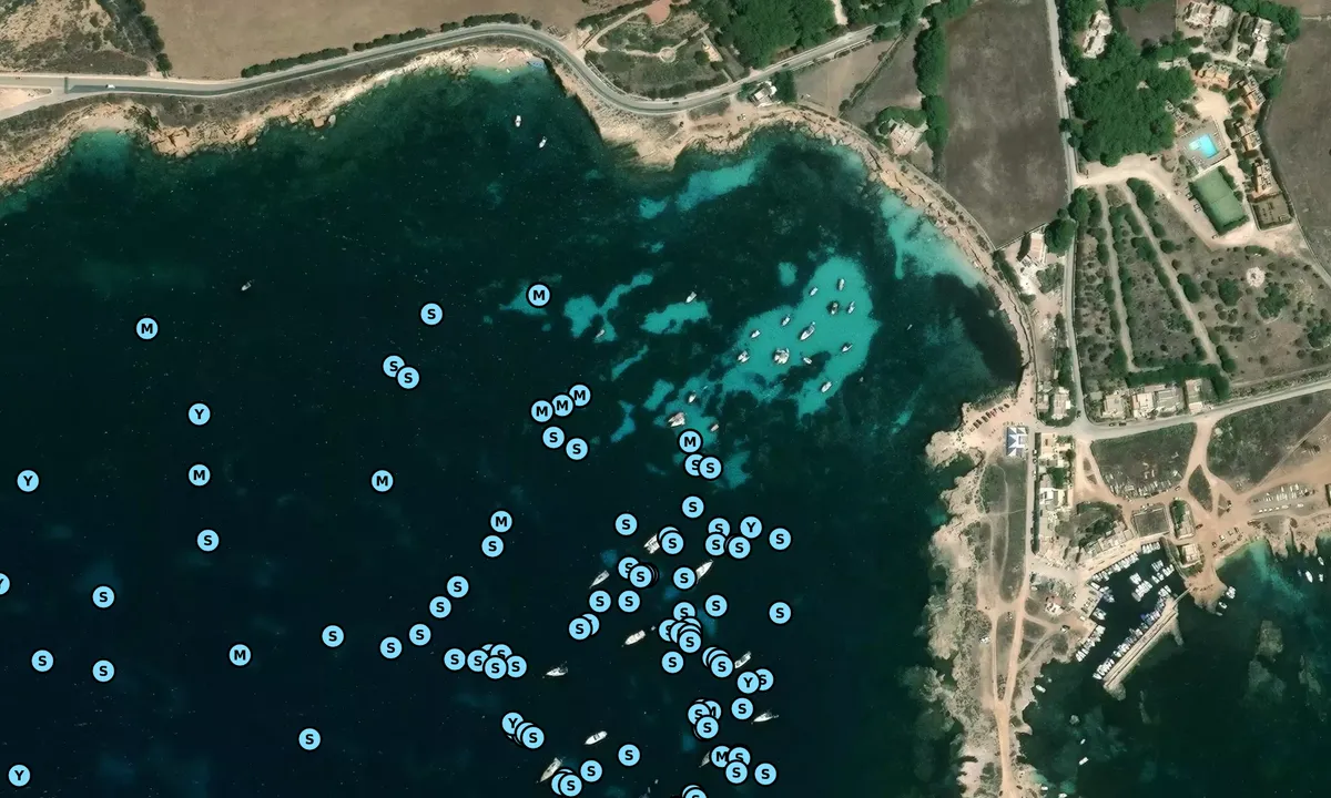 Satelite image of Cala Monaci