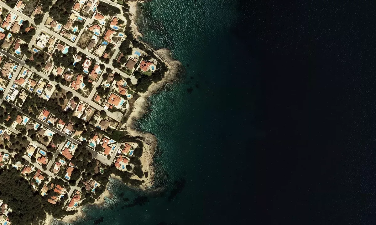 Satelite image of Cala Mosques