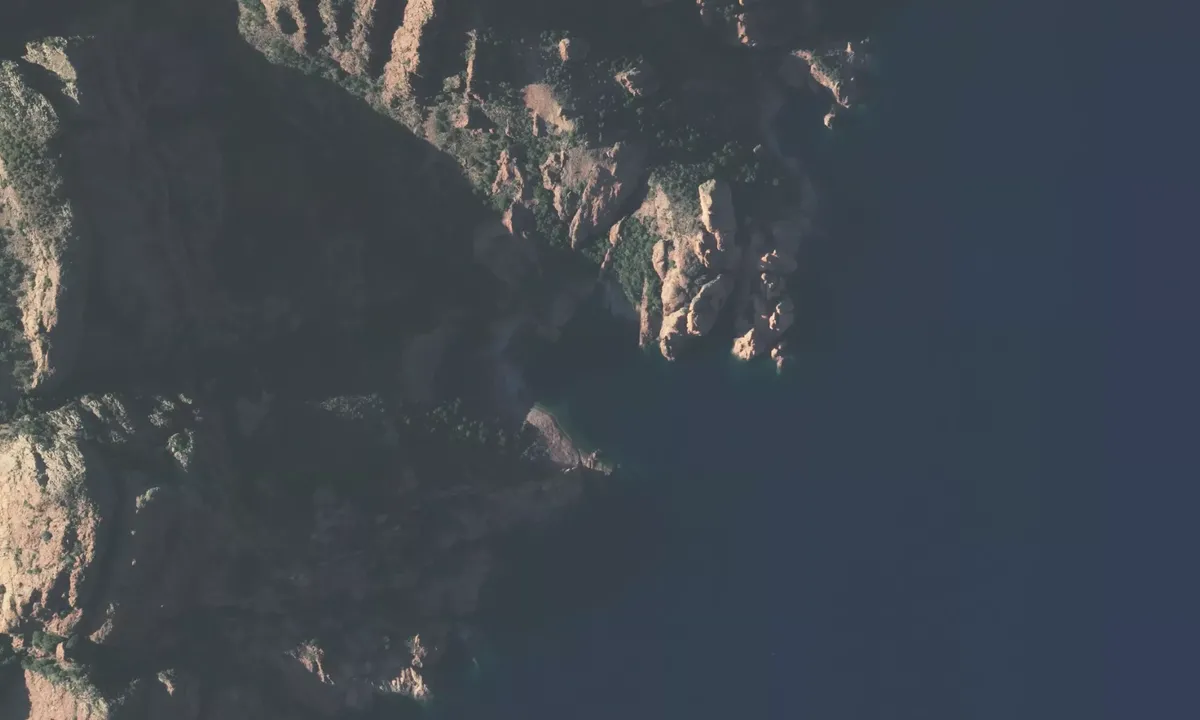 Flyfoto av Cala Muretta North