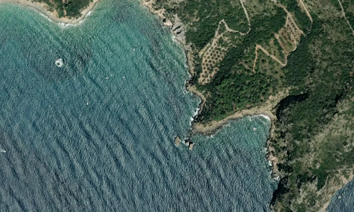 Flyfoto av Cala Piazzoni