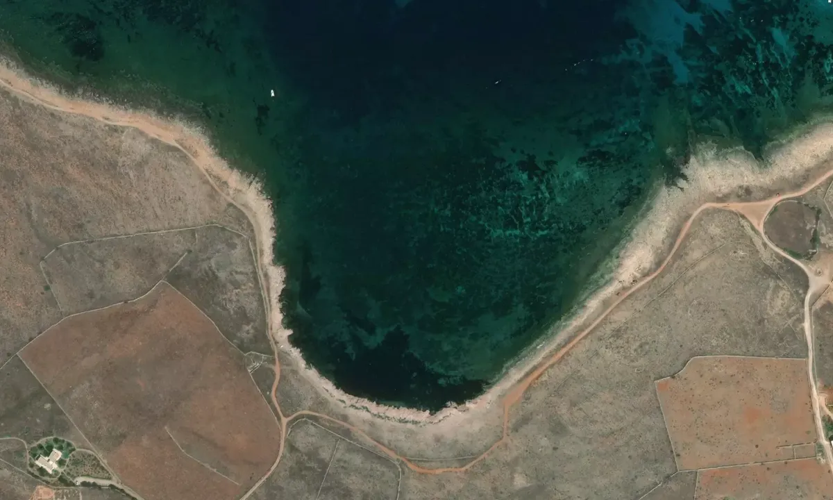 Satelite image of Cala Pozzo