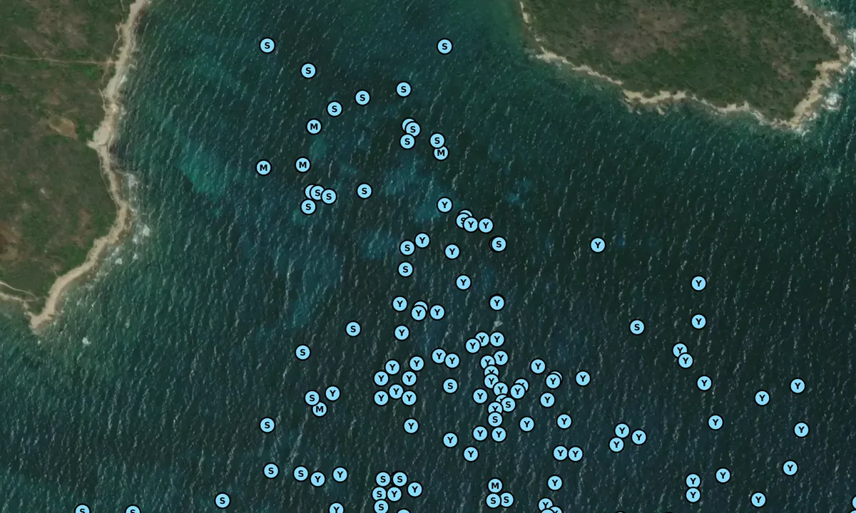 Satelite image of Cala Razza di Giunco