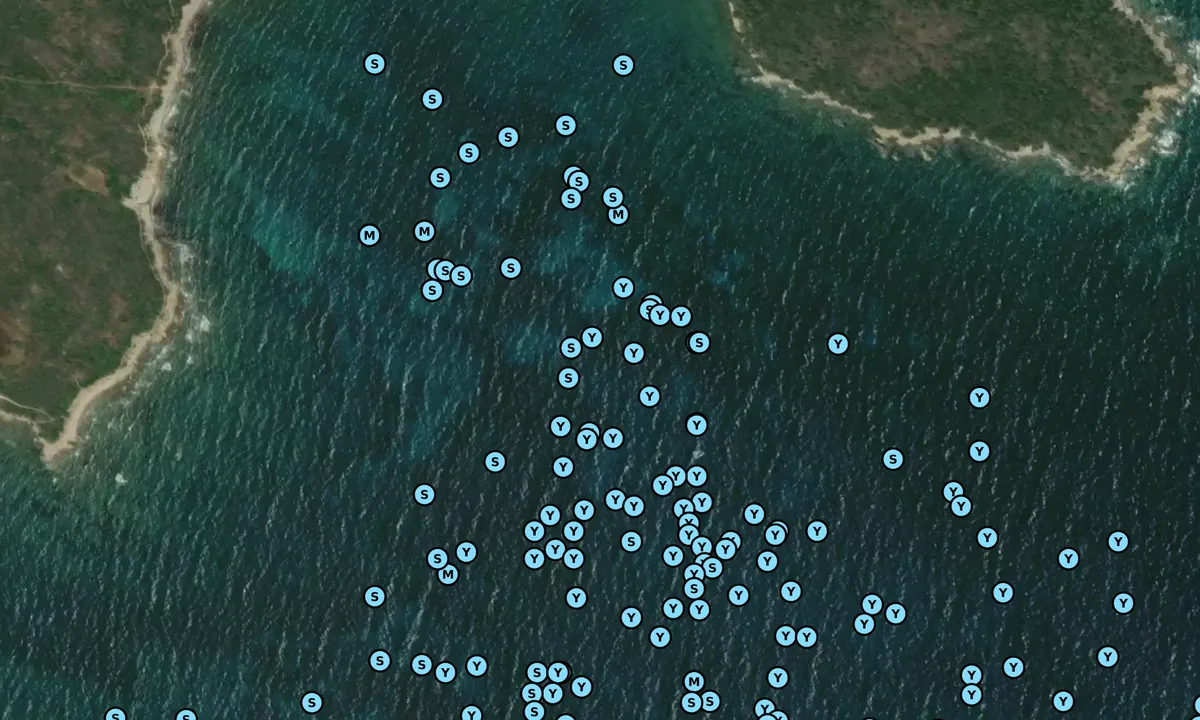 Satelite image of Cala Razza di Giunco