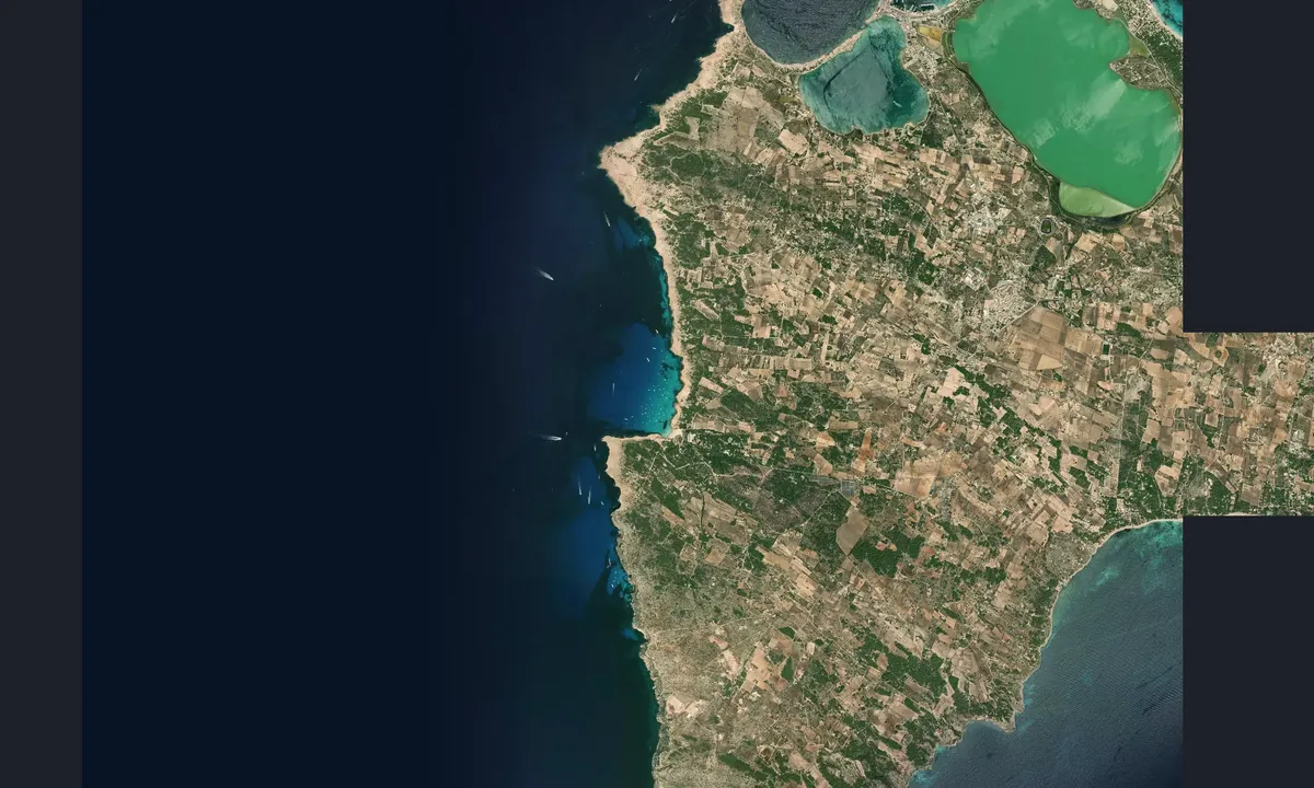 Flyfoto av Cala Saona