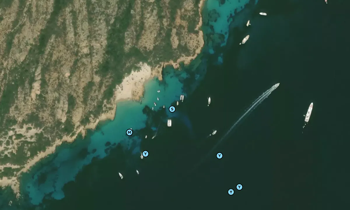 Satelite image of Cala Soraya