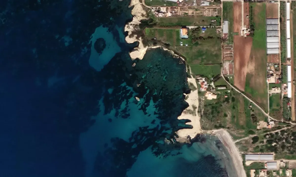 Satelite image of Cala Stella Marina
