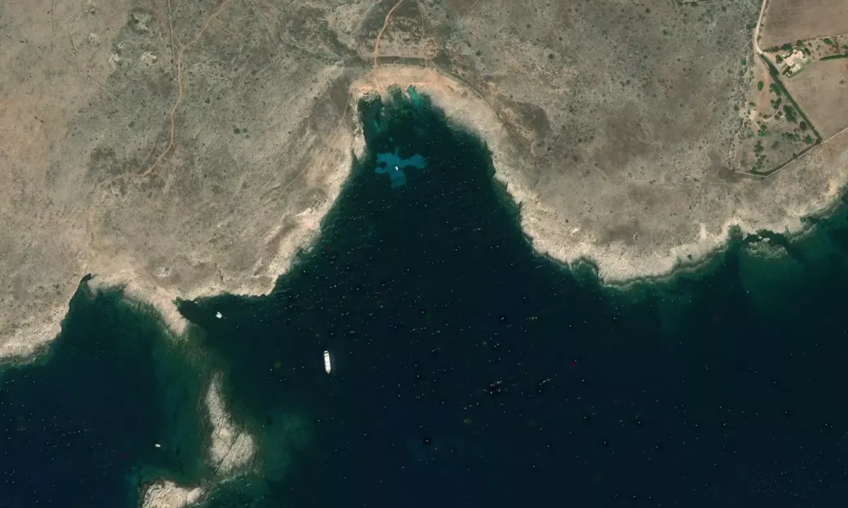 Flyfoto av Cala Stornella