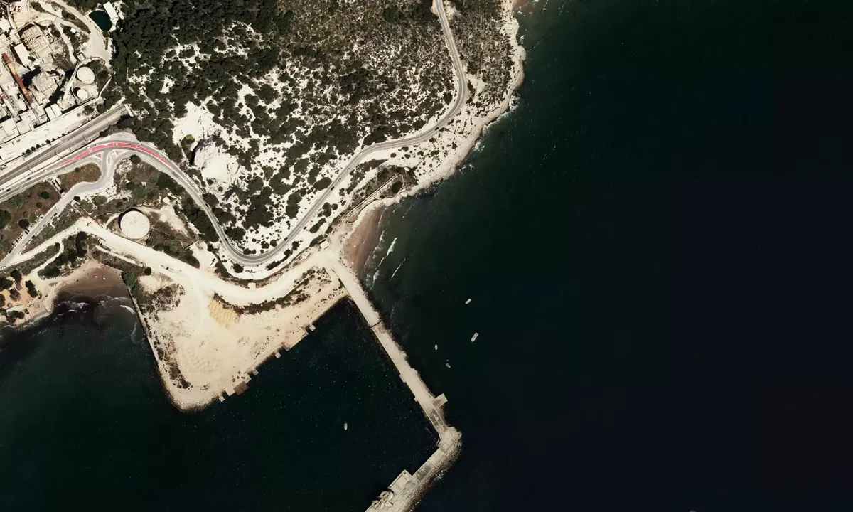 Flyfoto av Cala Vallcarca