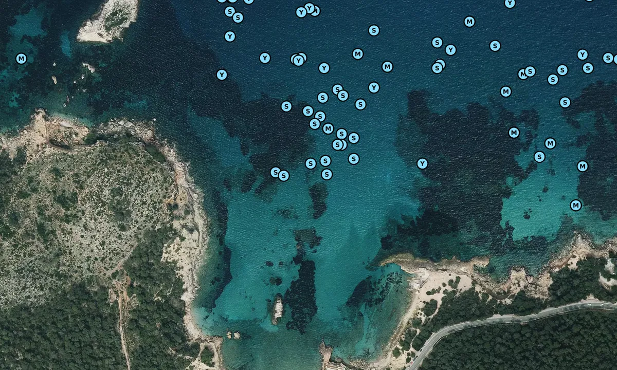 Satelite image of Cala Xarraca