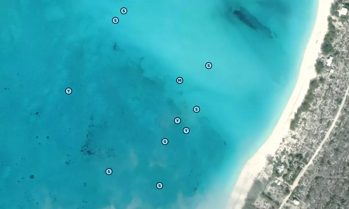 Satelite image of Calabash Bay South