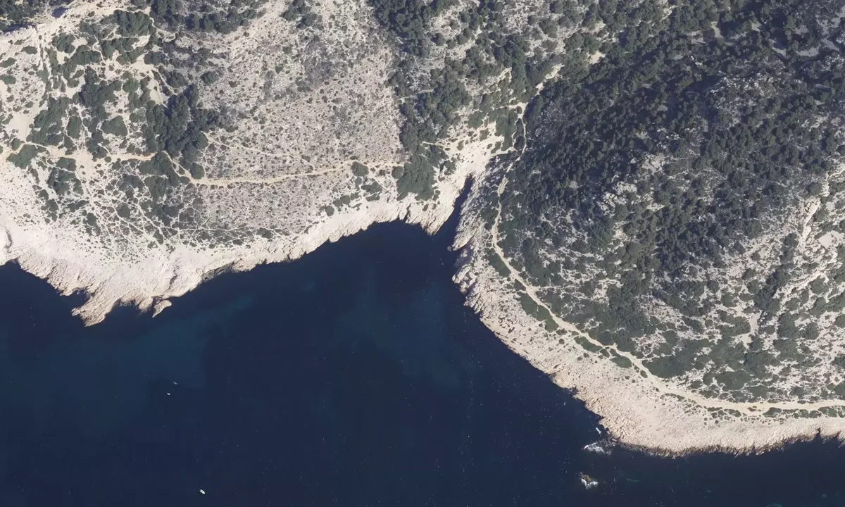 Satelite image of Calanque de la Mounine