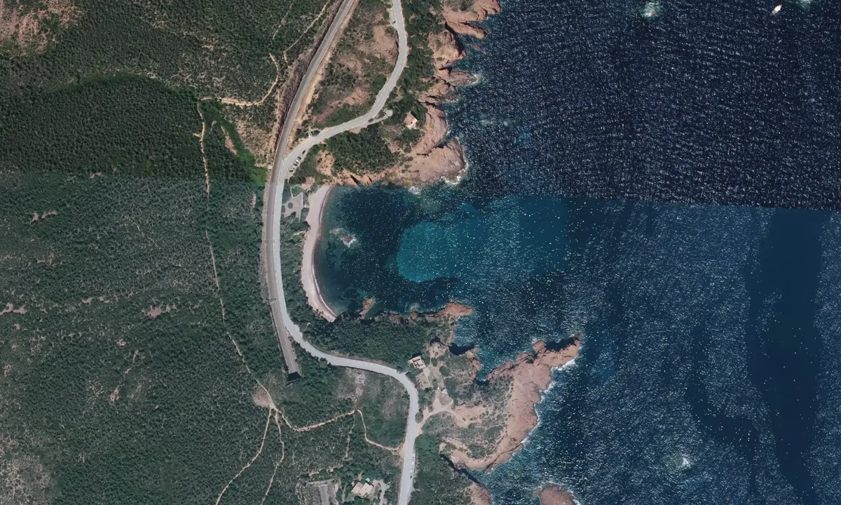 Flyfoto av Calanque de Maubois