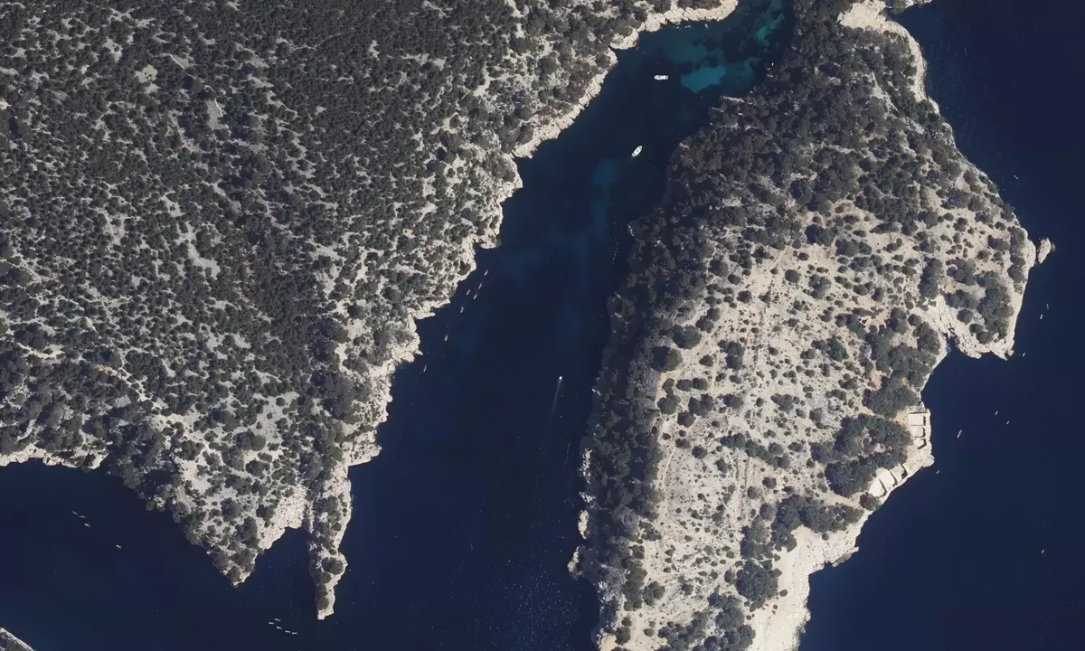 Satelite image of Calanque de Port Pin