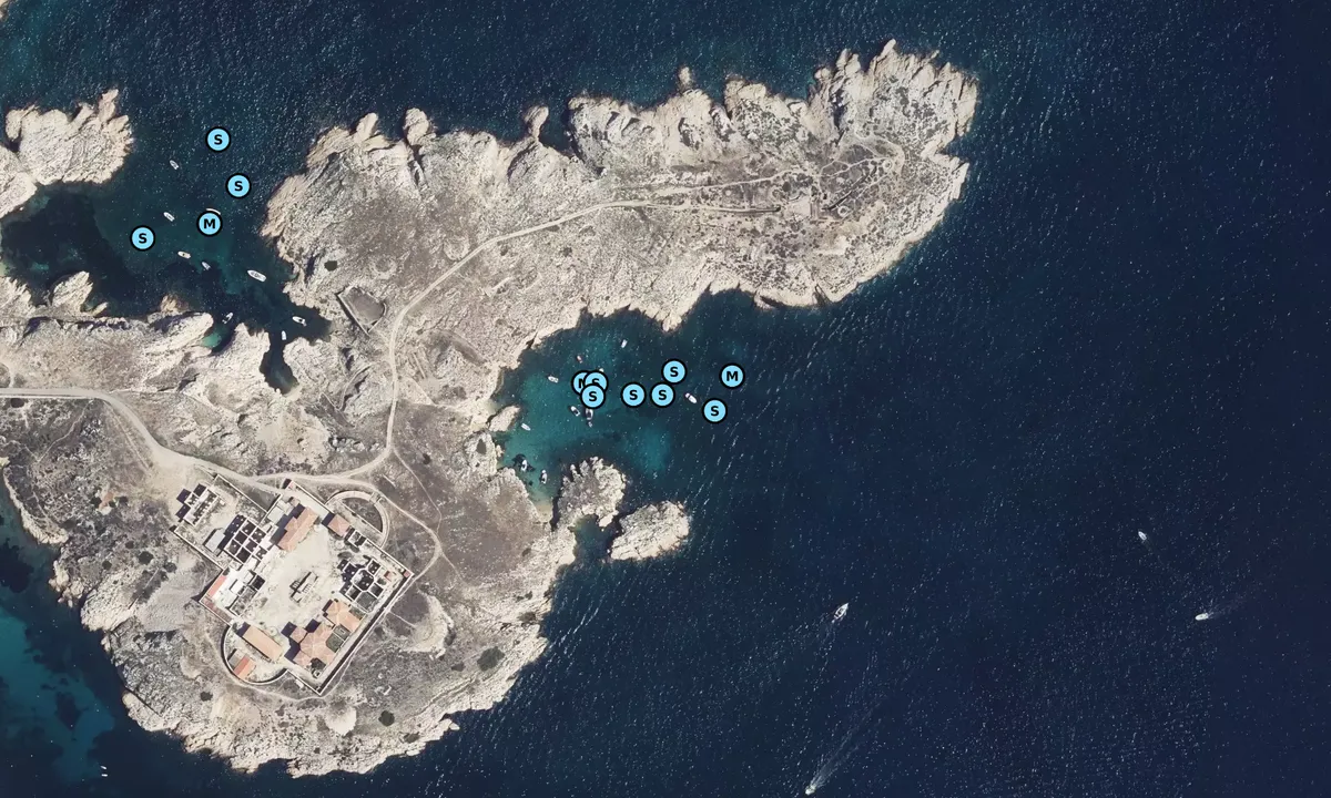 Satelite image of Calanque de Ratonneau