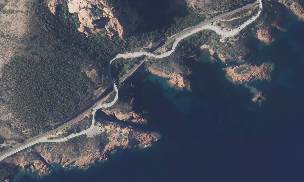 Satelite image of Calanque de Saint-Barthelmy