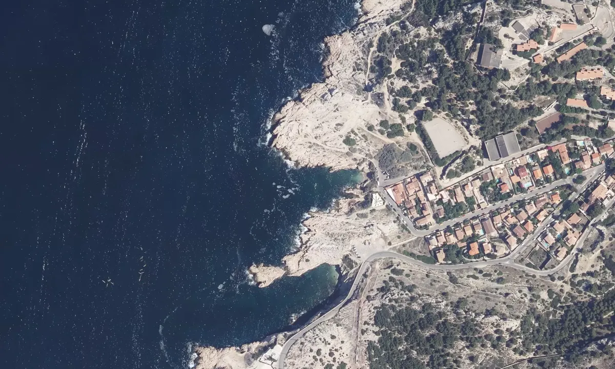Satelite image of Calanque de Saména