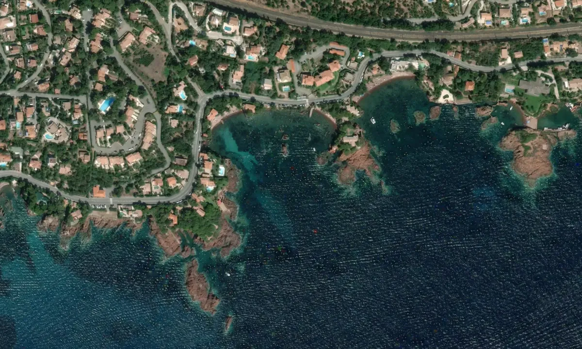 Flyfoto av Calanque des Anglais