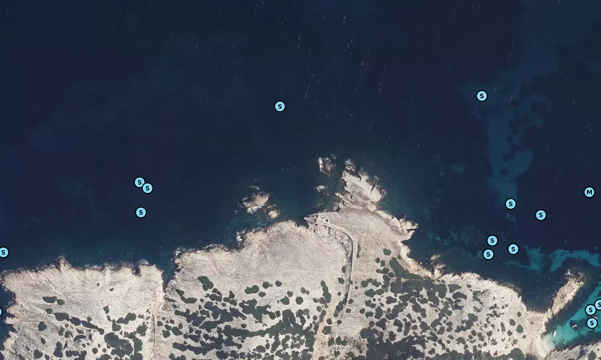 Satelite image of Calanque des poissons