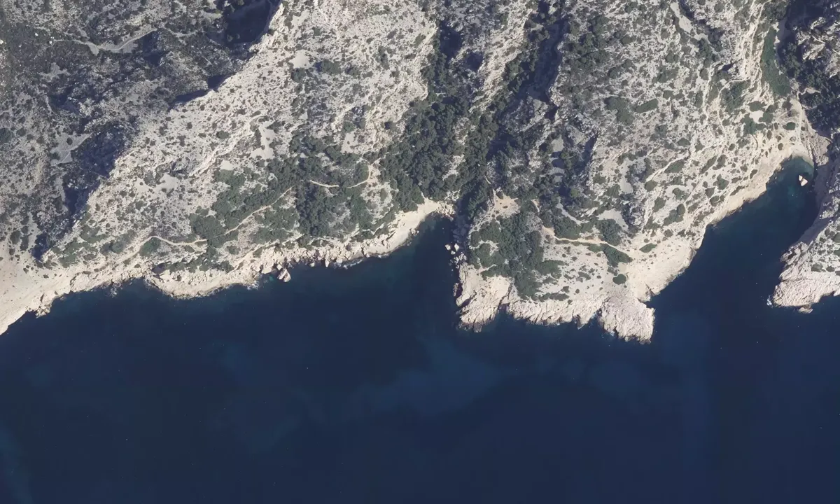 Satelite image of Calanques des Queyrons