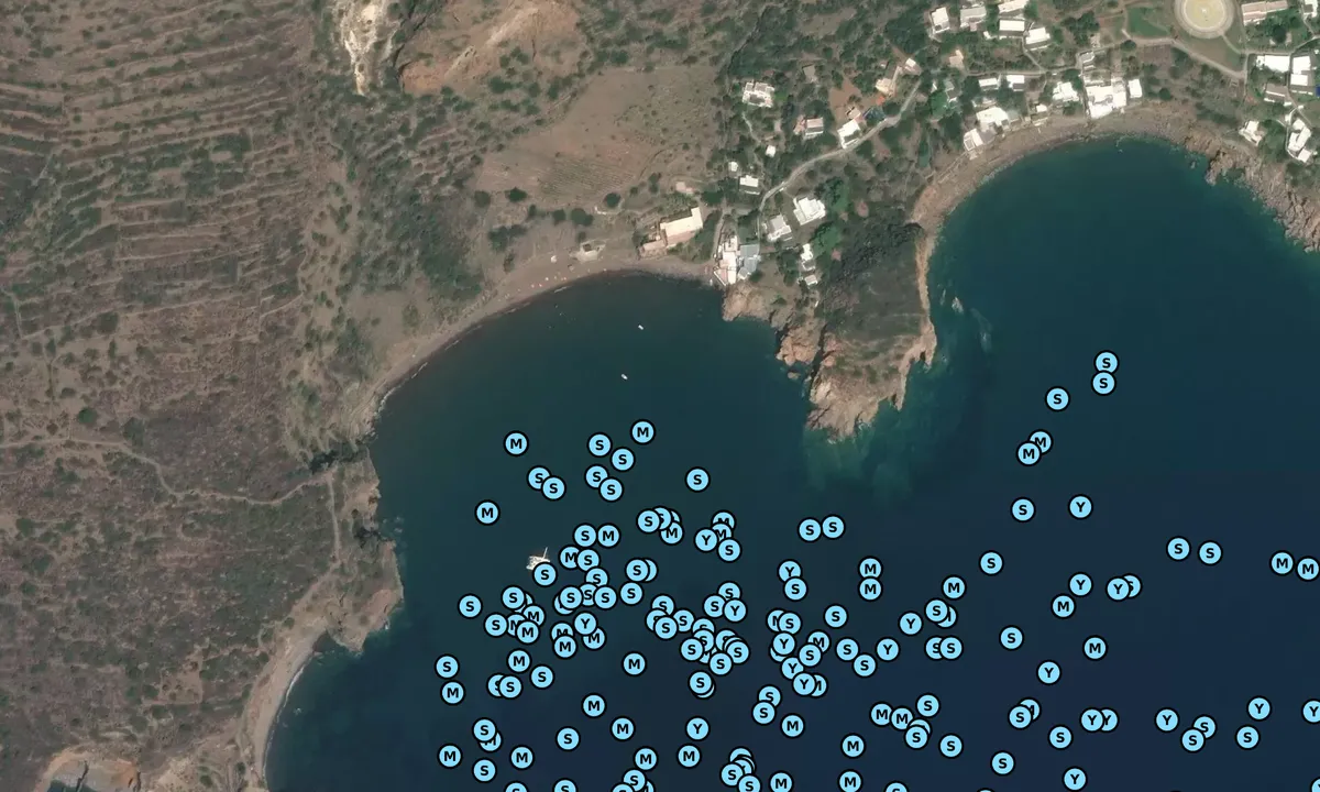 Satelite image of Caletta dei Zimmari