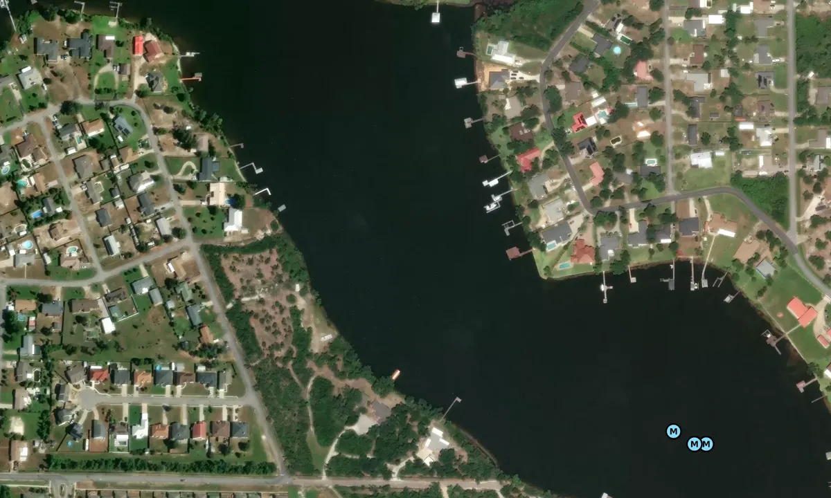 Satelite image of Callaway Bayou