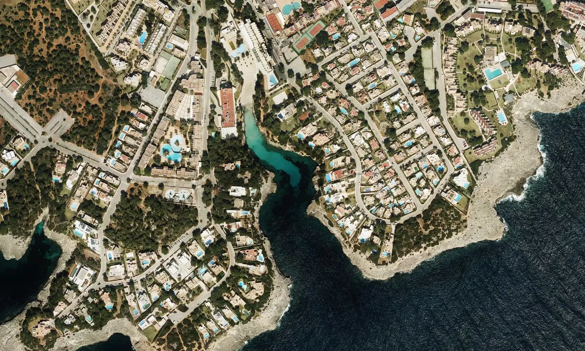 Flyfoto av Calo de Ses Egues