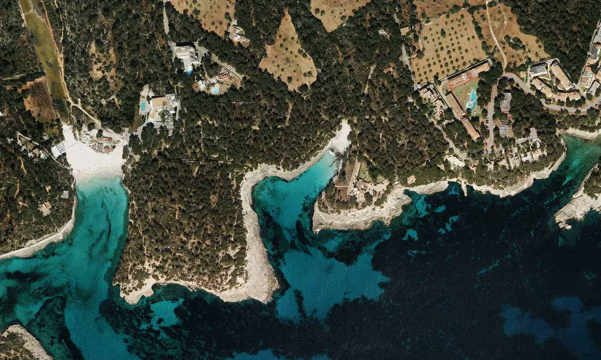 Flyfoto av Caló des Borgit