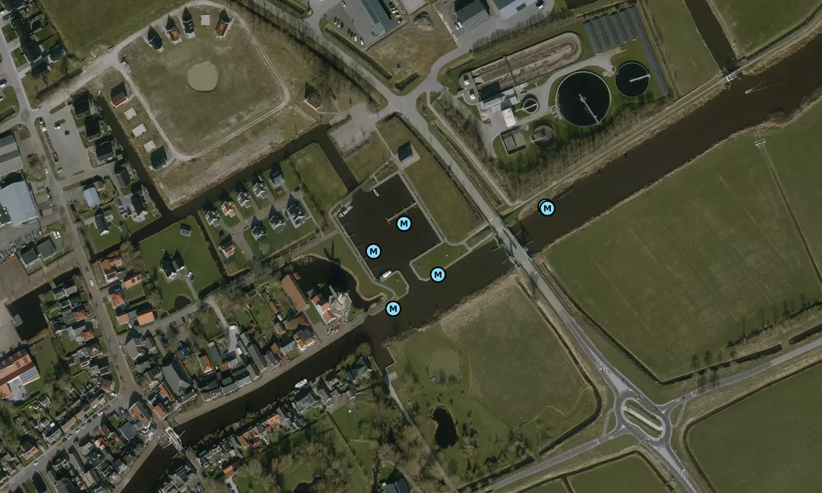 Satelite image of Camping haven Burdaard "Mounehiem"