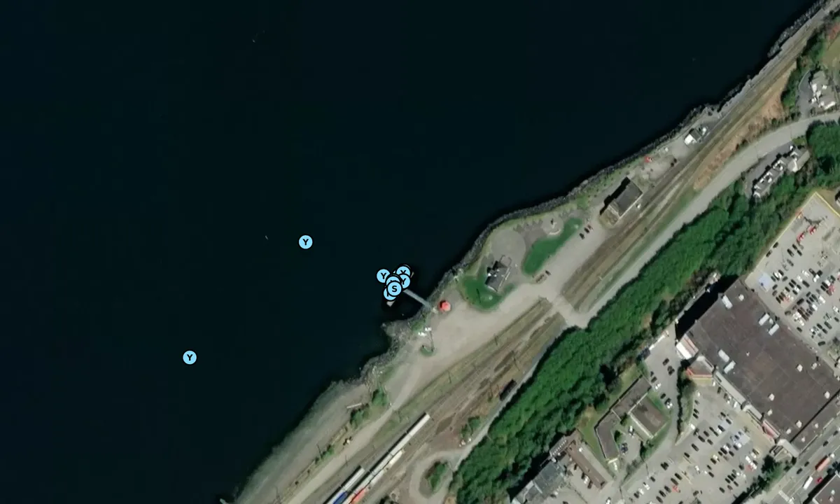 Satelite image of Canadian Customs (Touch and Go Float)