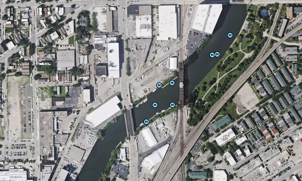 Satelite image of Canal Street Marina