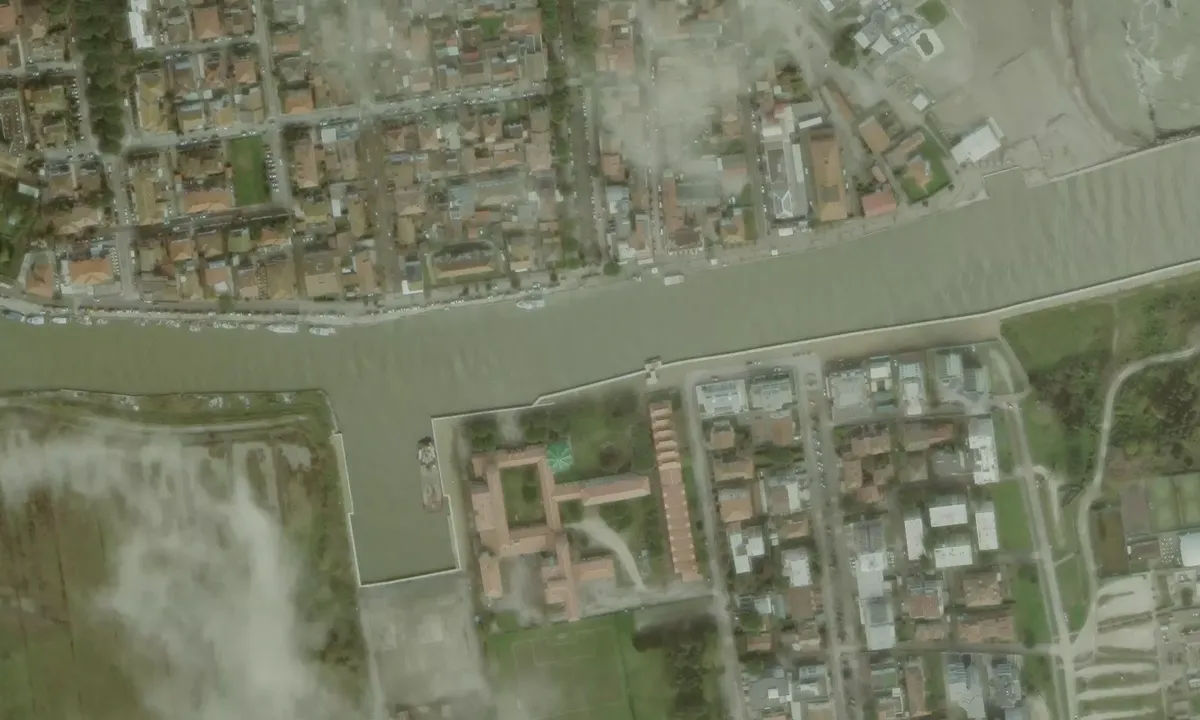 Satelite image of Canale di Porto Garibaldi